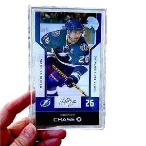Tampa Bay Lightning #26 Marty St.Louis 2018 NHL Hall of Fame Card in hard case
